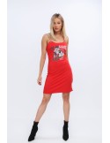 Rotes Kleid mit taillierter Applikation MP62114 – Online-Shop – Boutique